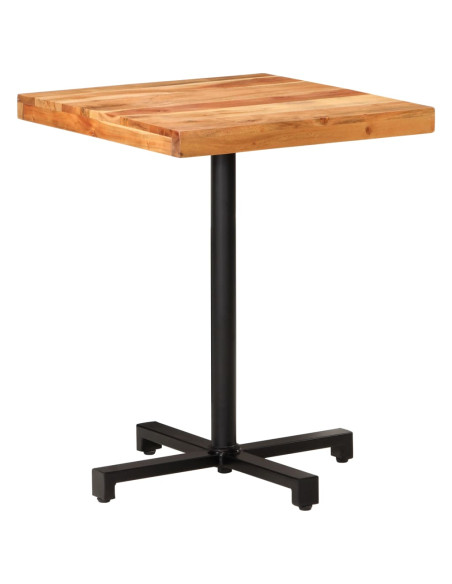 Tavolino da Bistrot Quadrato 60x60x75 cm in Massello di Acacia