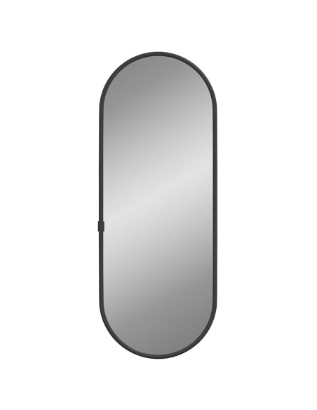 Specchio da Parete Nero 40x15 cm Ovale