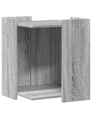 Recinto Lettiera Gatti Grigio Sonoma 60x40x40 cm in Truciolato