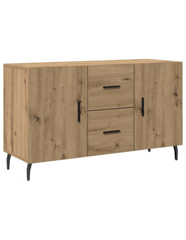 Credenza Rovere Artigianale 100x36x60 cm in Legno Multistrato