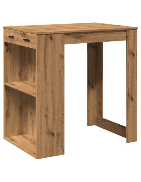 Tavolo Bar Rovere Artigianale 102x70x103,5 cm in Truciolato