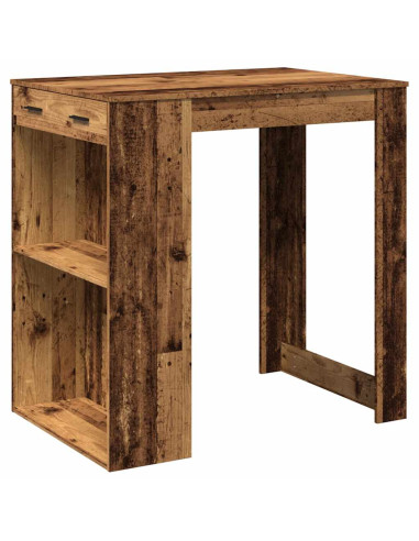 Tavolo da Bar Legno Antico 102x70x103,5 cm in in Truciolato