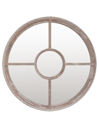 Specchio Sabbia 40x4 cm Ferro Rotondo per Uso Interno