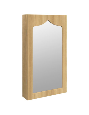 Armadio Portagioie con Specchio a Muro 37,5x10x67 cm