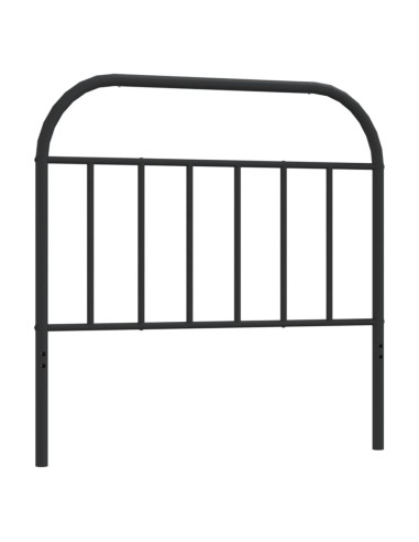Testiera in Metallo Nero 107 cm