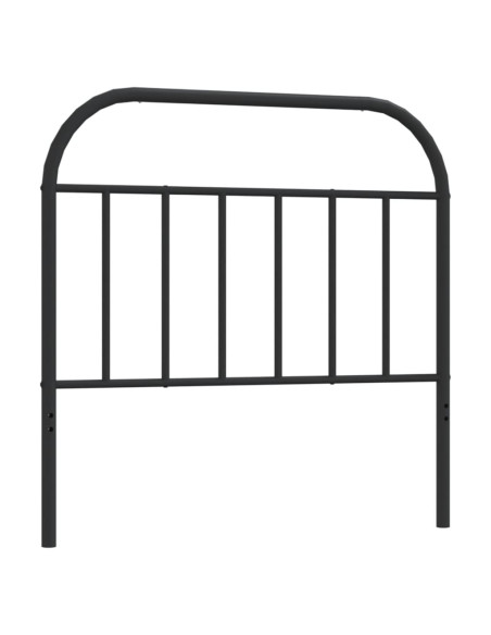 Testiera in Metallo Nero 107 cm