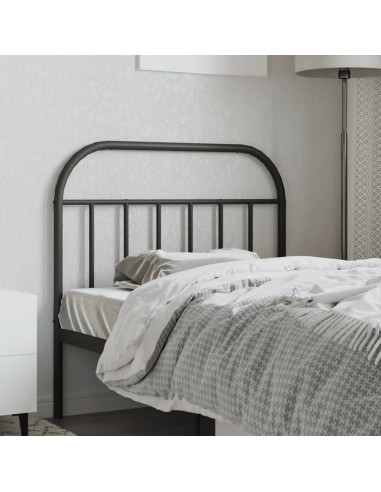 Testiera in Metallo Nero 107 cm