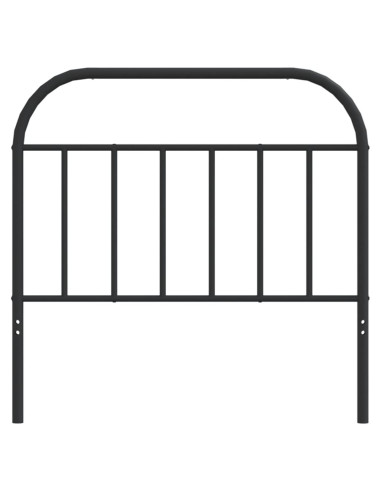 Testiera in Metallo Nero 107 cm