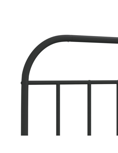 Testiera in Metallo Nero 107 cm
