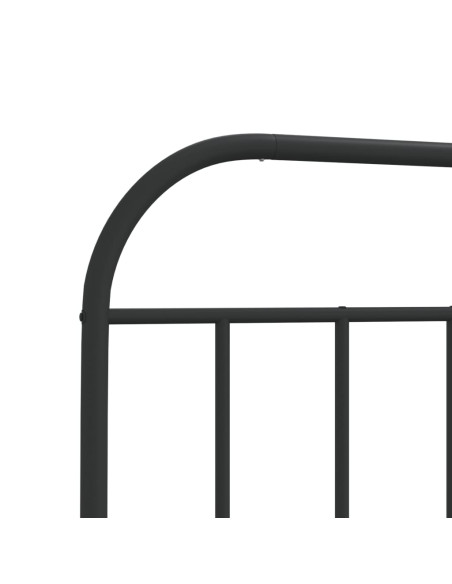 Testiera in Metallo Nero 107 cm