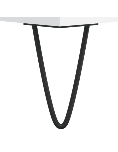 Comodino Bianco 40x35x50 cm in Legno Multistrato