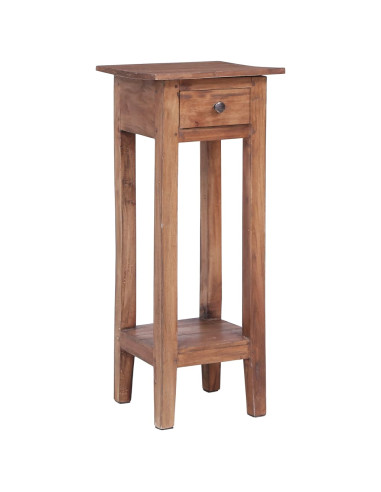 Piedistallo per Piante 30x30x67 cm in Legno Massello di Mogano