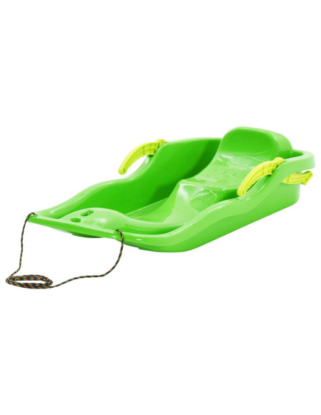 Slittino con Freni Verde 87x40x18 cm in Polipropilene