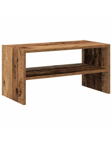 Scarpiera Impilabile Legno Antico 60x30x30,5 cm