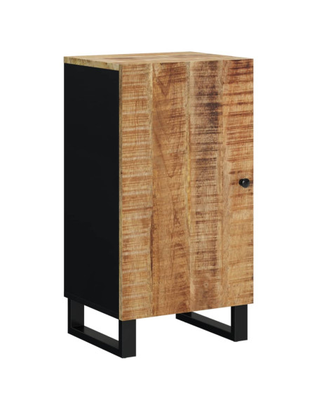Credenza con Anta 40x31x75 cm in Legno Massello di Mango