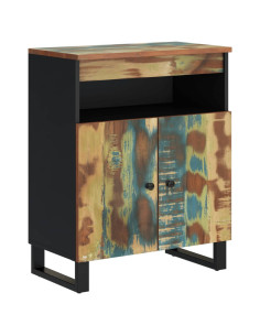 Credenza con 2 Ante 60x33x75 cm in Legno Massello di Recupero