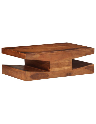 Tavolino da Salotto 90x60x30 cm Legno Massello di Acacia