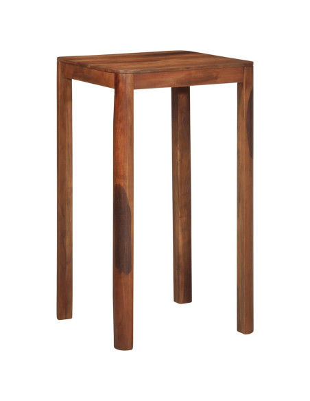 Tavolo da Bar 60x60x107 cm in Legno Massello di Acacia
