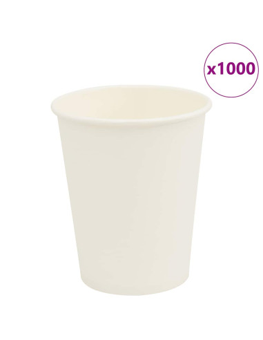 Bicchieri da Caffè in Carta 1000 pz 8oz 200ml Bianco