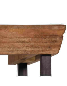 Credenza con Ripiani in Legno Massello di Mango 65x30x180 cm