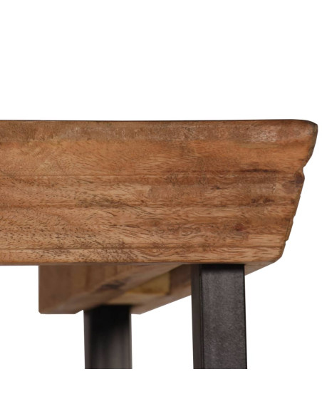 Credenza con Ripiani in Legno Massello di Mango 65x30x180 cm