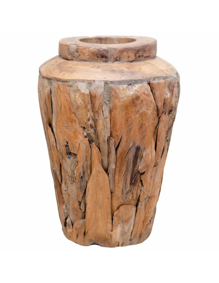 Vaso Decorativo 40x60 cm in Legno Massello di Teak