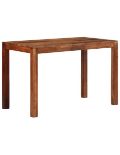 Tavolo da Pranzo 120x60x76 cm in Legno Massello di Acacia