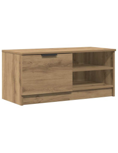 Mobile Porta TV Rovere Artigianale 80x35x36,5 cm in Truciolato