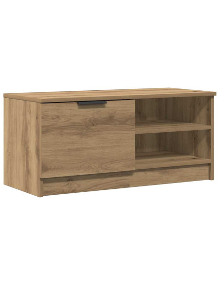 Mobile Porta TV Rovere Artigianale 80x35x36,5 cm in Truciolato