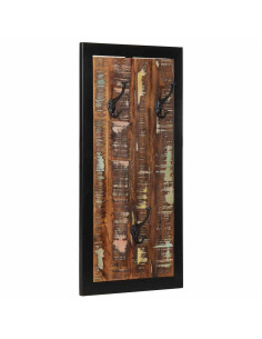 Appendiabiti Multicolore 40x2x80 cm in Legno Massello Recupero