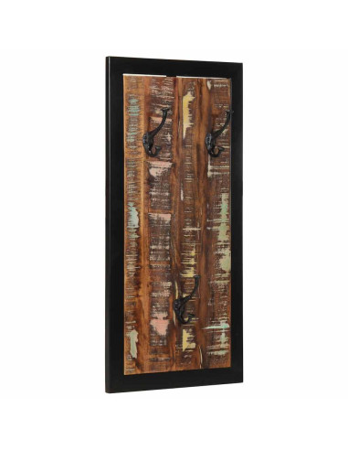 Appendiabiti Multicolore 40x2x80 cm in Legno Massello Recupero