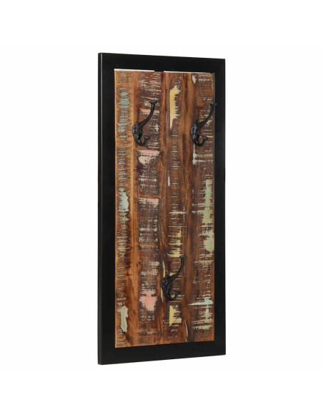 Appendiabiti Multicolore 40x2x80 cm in Legno Massello Recupero