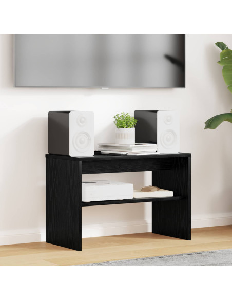 Mobile TV Rovere Nero 60 x 30 x 40 cm Legno multistrato