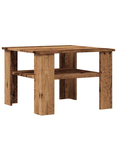 Tavolino da Salotto Legno Vecchio 60x60x42 cm Legno Multistrato