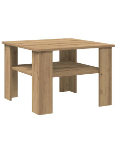 Tavolino Salotto Rovere Artigianale 60x60x42 cm in Truciolato