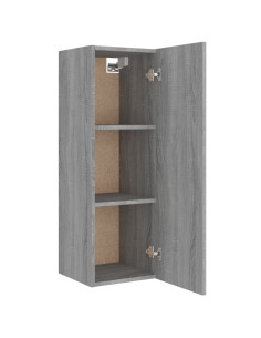 Set di Mobili Porta TV 4 pz Grigio Sonoma in Legno Multistrato