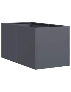 Fioriera Antracite 40x80x40 cm in Acciaio Laminato a Freddo