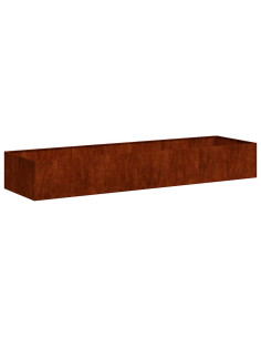 Fioriera Arrugginita 280x80x40 cm in Acciaio Corten
