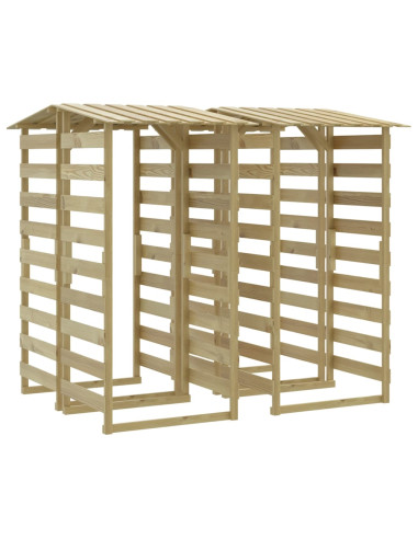 Pergole con Tetto 4 pz 100x90x200 cm Legno di Pino Impregnato