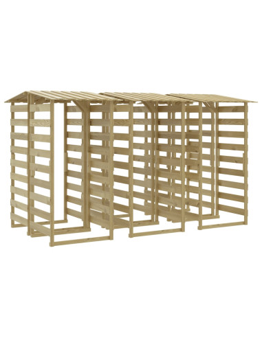 Pergole con Tetto 6 pz 100x90x200 cm Legno di Pino Impregnato