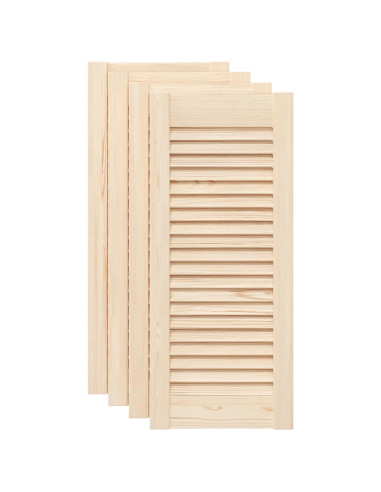 Ante con Design a Lamelle 4 pz 69x29,5 cm in Legno di Pino