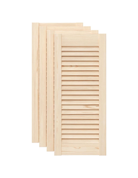Ante con Design a Lamelle 4 pz 69x29,5 cm in Legno di Pino
