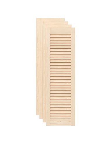 Ante con Design a Lamelle 4 pz 99x29,5 cm in Legno di Pino