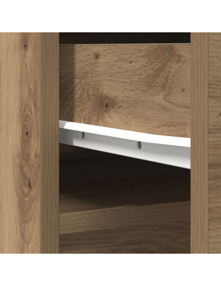 Credenza Alta Rovere Artigianale 37,5x35x180 cm in Truciolato