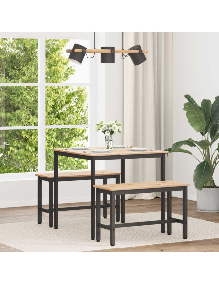 Tavolo da pranzo Naturale 80 x 80 x 75 cm Pino massello