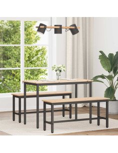 Tavolo da pranzo Naturale 110 x 55 x 75 cm Pino massello