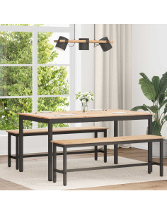 Tavolo da pranzo Naturale 150 x 90 x 75 cm Pino massello