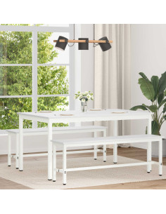 Tavolo da pranzo Bianco 150 x 90 x 75 cm Pino massello