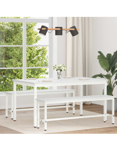 Tavolo da pranzo Bianco 150 x 90 x 75 cm Pino massello