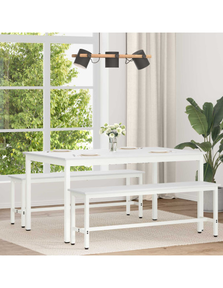 Tavolo da pranzo Bianco 150 x 90 x 75 cm Pino massello